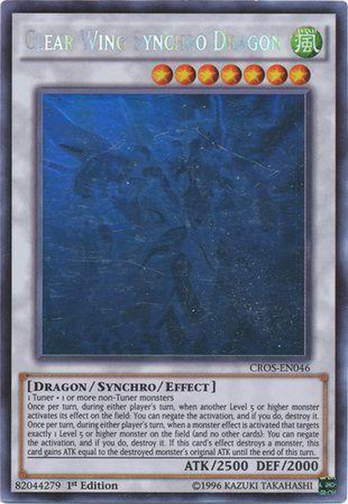 Clear Wing Synchro Dragon - CROS-EN046 - Ghost Rare 1st Edition-Cherry Collectables