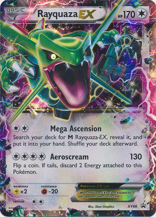 Rayquaza EX - XY66 - Ultra Rare Promo-Cherry Collectables