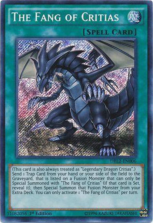 The Fang of Critias - DRL2-EN006 - Secret Rare 1st Edition-Cherry Collectables