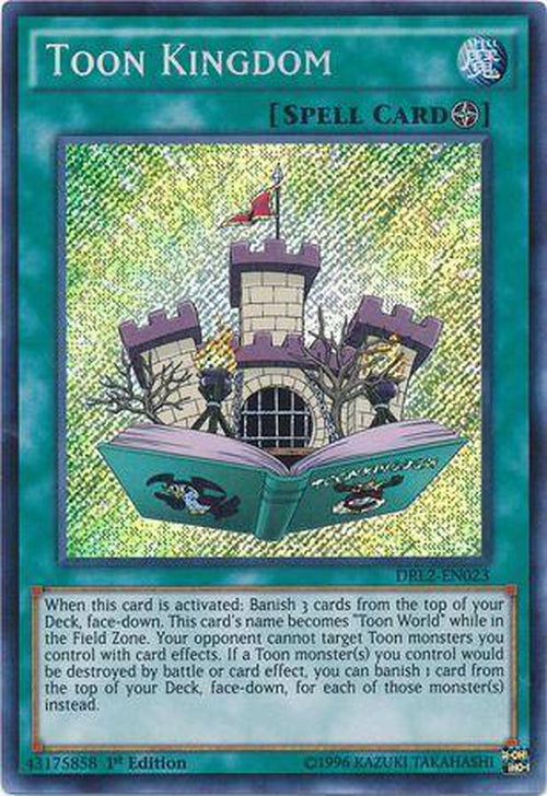 Toon Kingdom - DRL2-EN023 - Secret Rare 1st Edition-Cherry Collectables