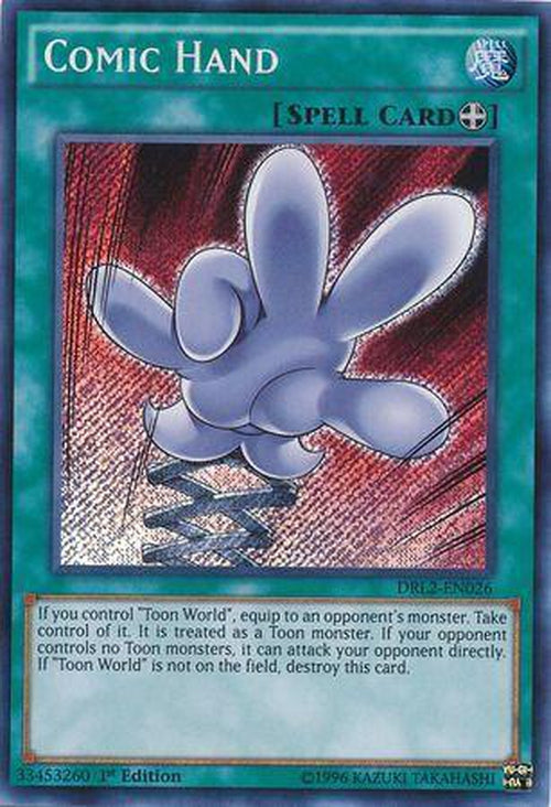 Comic Hand - DRL2-EN026 - Secret Rare 1st Edition-Cherry Collectables