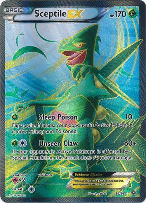 Sceptile EX - 84/98 - Full Art Ultra Rare - Ancient Origins Cherry Collectables Sceptile EX - 84/98 - Full Art Ultra Rare - Ancient Origins Cherry Collectables