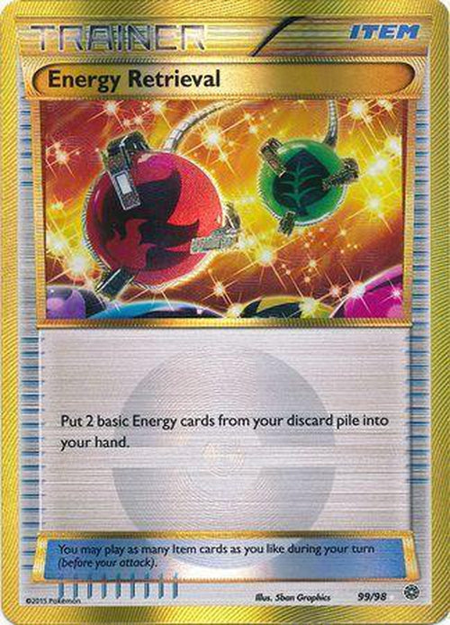 Energy Retrieval - 99/98 - Secret Rare - Ancient Origins-Cherry Collectables