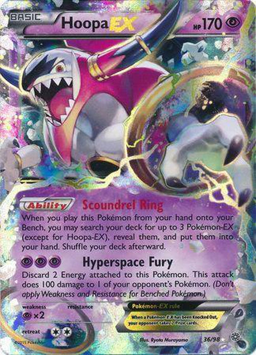 Hoopa EX - 36/98 - Ultra Rare - Ancient Origins-Cherry Collectables