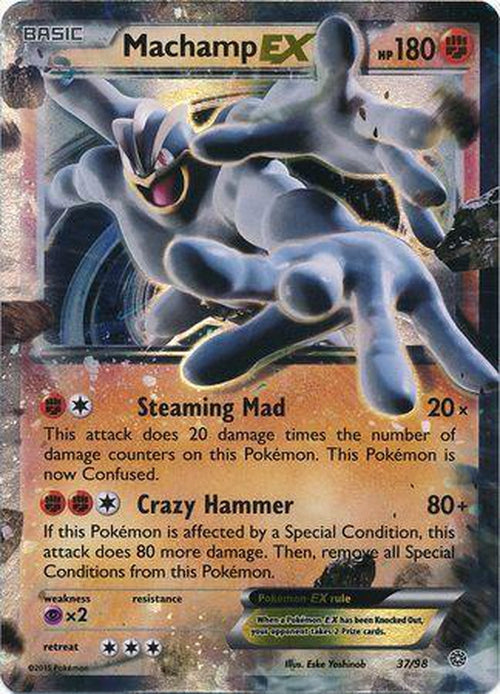 Machamp EX - 37/98 - Ultra Rare - Ancient Origins-Cherry Collectables