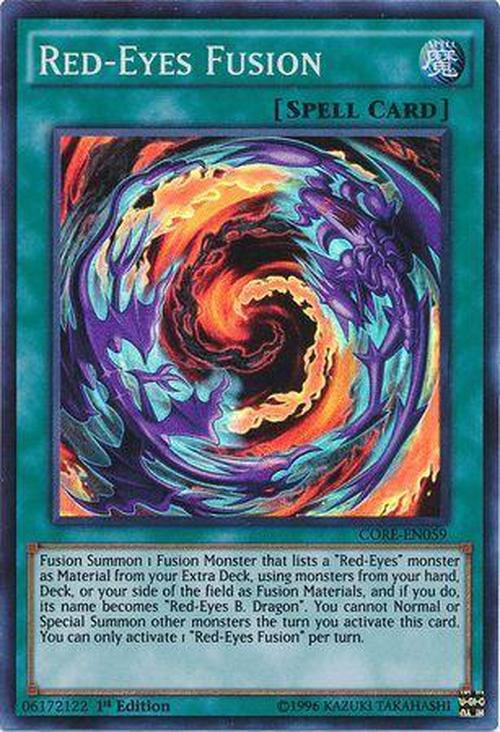 Red-Eyes Fusion - CORE-EN059 - Super Rare 1st Edition-Cherry Collectables