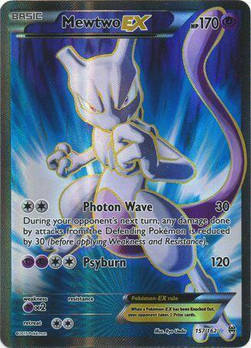 Mewtwo EX - 157/162 - Full Art Ultra Rare - Breakthrough Cherry Collectables Mewtwo EX - 157/162 - Full Art Ultra Rare - Breakthrough Cherry Collectables