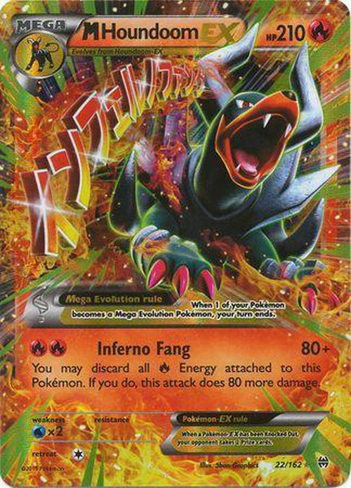 Mega M Houndoom EX - 22/162 - Ultra Rare - Breakthrough-Cherry Collectables