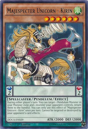 Majespecter Unicorn - Kirin - DOCS-EN029 - Rare 1st Edition-Cherry Collectables