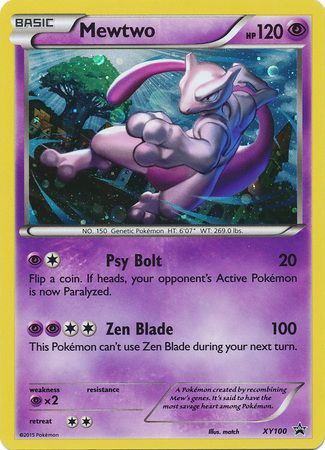 Mewtwo - XY100 - Holo Promo-Cherry Collectables