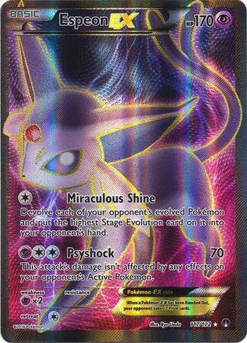Espeon EX - 117/122 - Full Art Ultra Rare - Breakpoint-Cherry Collectables