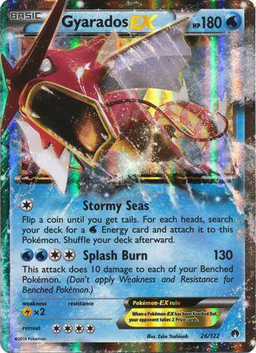 Gyarados EX - 26/122 - Ultra Rare - Breakpoint-Cherry Collectables
