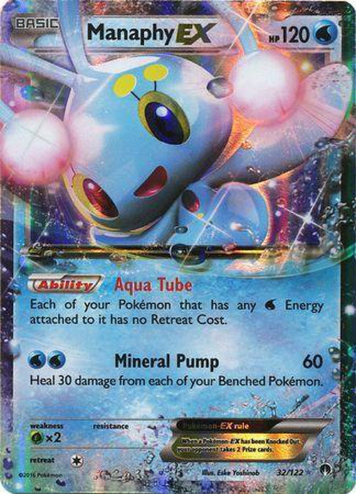 Manaphy EX - 32/122 - Ultra Rare - Breakpoint-Cherry Collectables