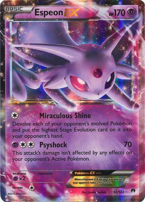 Espeon EX - 52/122 - Ultra Rare - Breakpoint-Cherry Collectables