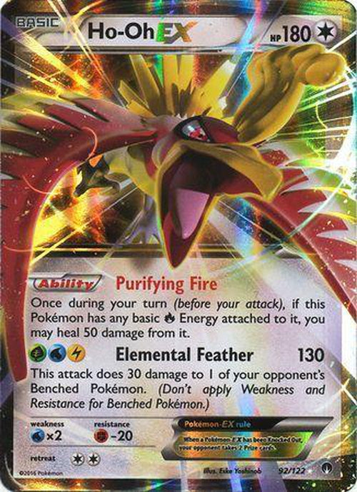Ho-Oh EX - 92/122 - Ultra Rare - Breakpoint-Cherry Collectables