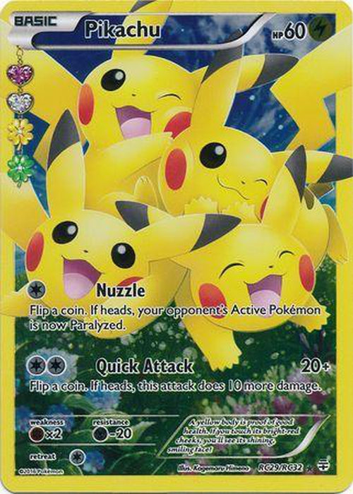 Pikachu - RC29/RC32 - Full Art Ultra Rare - Generations Radiant Collection-Cherry Collectables
