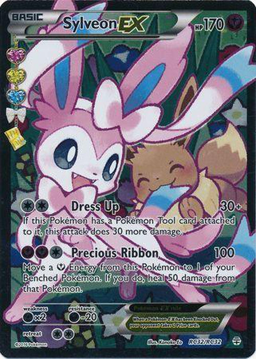 Sylveon EX - RC32/RC32 - Full Art Ultra Rare - Generations Radiant Collection-Cherry Collectables