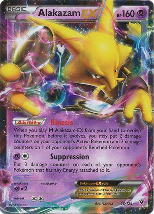 Alakazam EX - 25/124 - Ultra Rare - Fates Collide-Cherry Collectables
