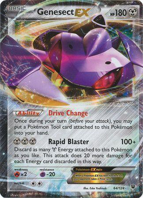 Genesect EX - 64/124 - Ultra Rare - Fates Collide-Cherry Collectables