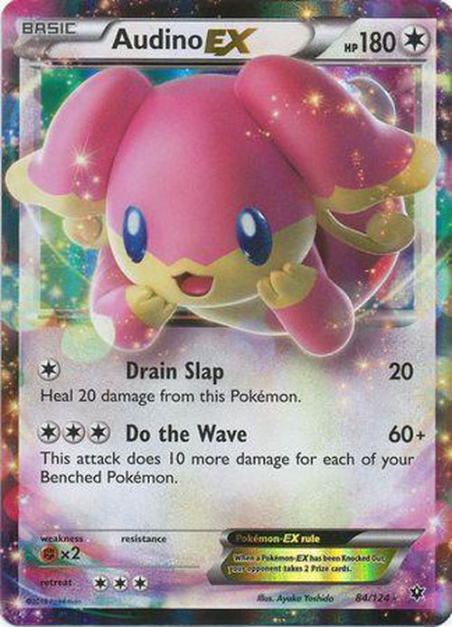 Audino EX - 84/124 - Ultra Rare - Fates Collide-Cherry Collectables