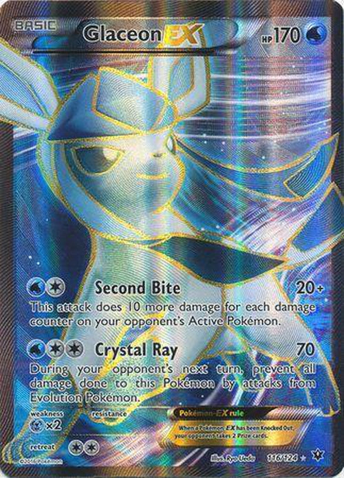 Glaceon EX - 116/124 - Full Art Ultra Rare - Fates Collide-Cherry Collectables