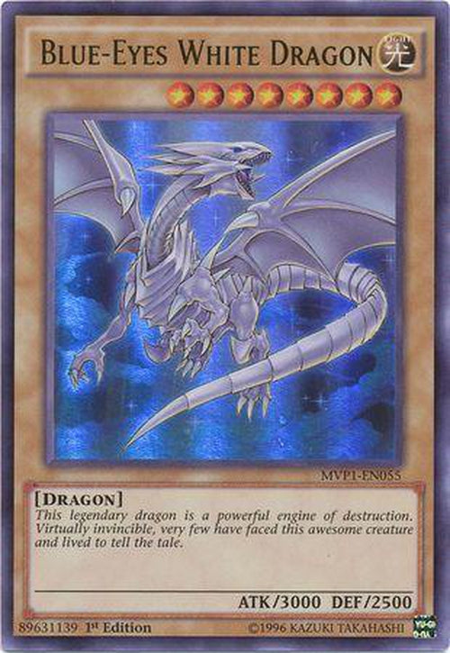 Blue-Eyes White Dragon - MVP1-EN055 - Ultra Rare 1st Edition-Cherry Collectables