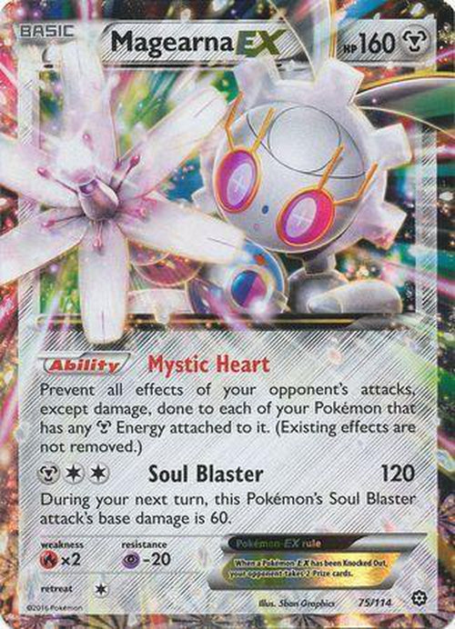 Magearna EX - 75/114 - Ultra Rare - XY Steam Siege-Cherry Collectables