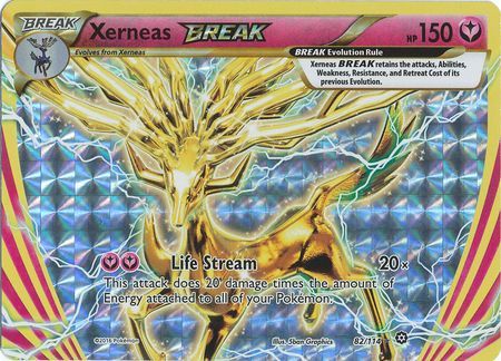 Xerneas BREAK - 82/114 - Break Ultra Rare XY Steam Siege