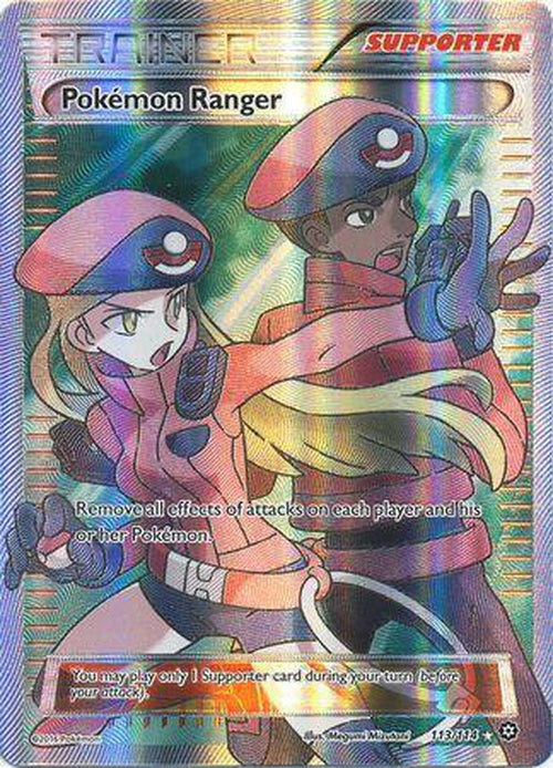 Pokemon Ranger - 113/114 - FULL ART Ultra Rare - XY Steam Siege-Cherry Collectables