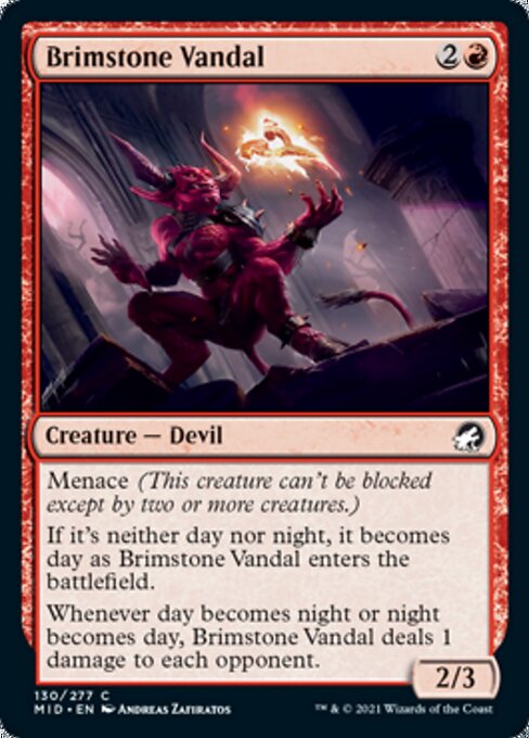 130Brimstone Vandal 130/277 Common - Midnight Hunt