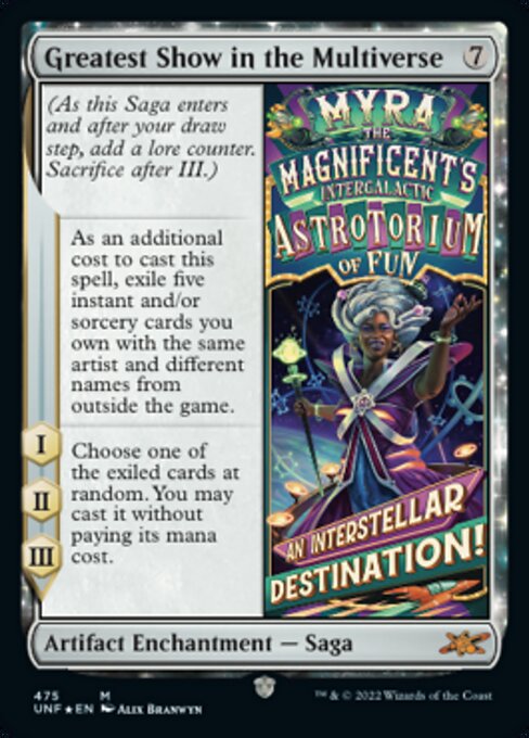 GALAXY FOIL Greatest Show in the Multiverse #475 - Mythic Unfinity