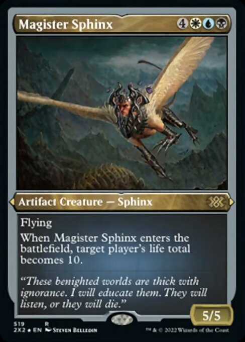 ETCHED FOIL Magister Sphinx 519# - Rare Double Masters 2022
