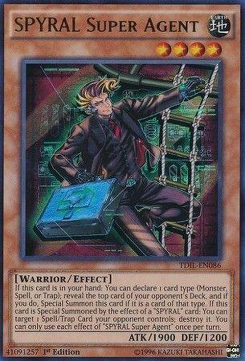 SPYRAL Super Agent - TDIL-EN086 - Ultra Rare 1st Edition-Cherry Collectables