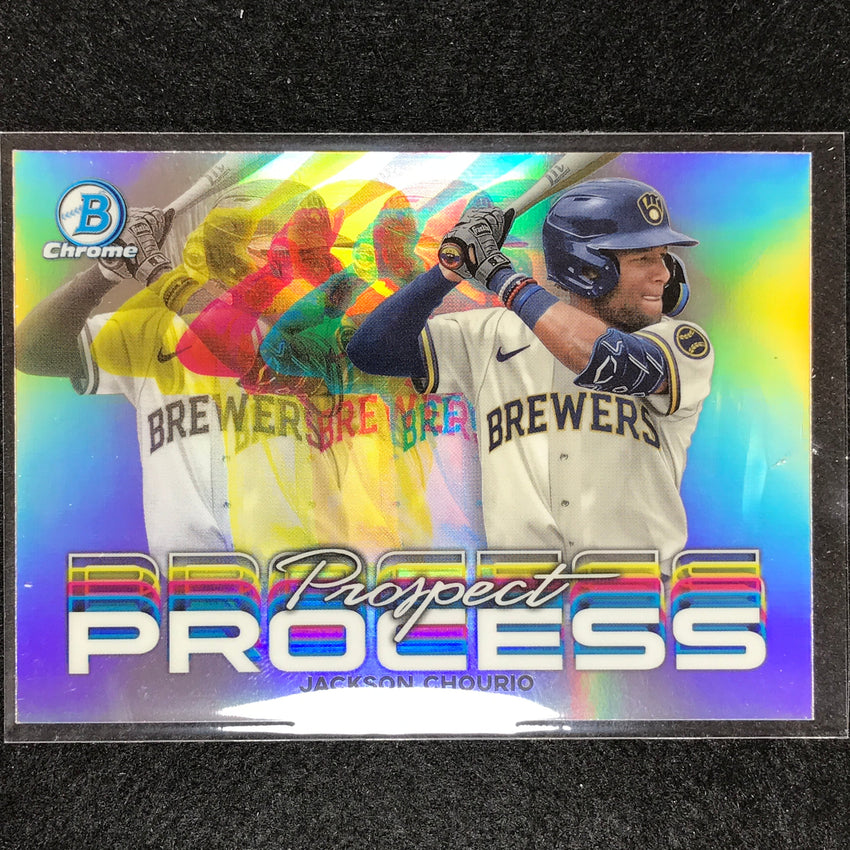2023 Bowman Chrome Mlb Jackson Chourio Prospect Process Refractor No 5