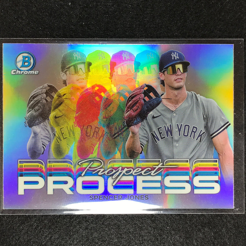 2023 Bowman Chrome Mlb Spencer Jones Prospect Process Refractor No 18
