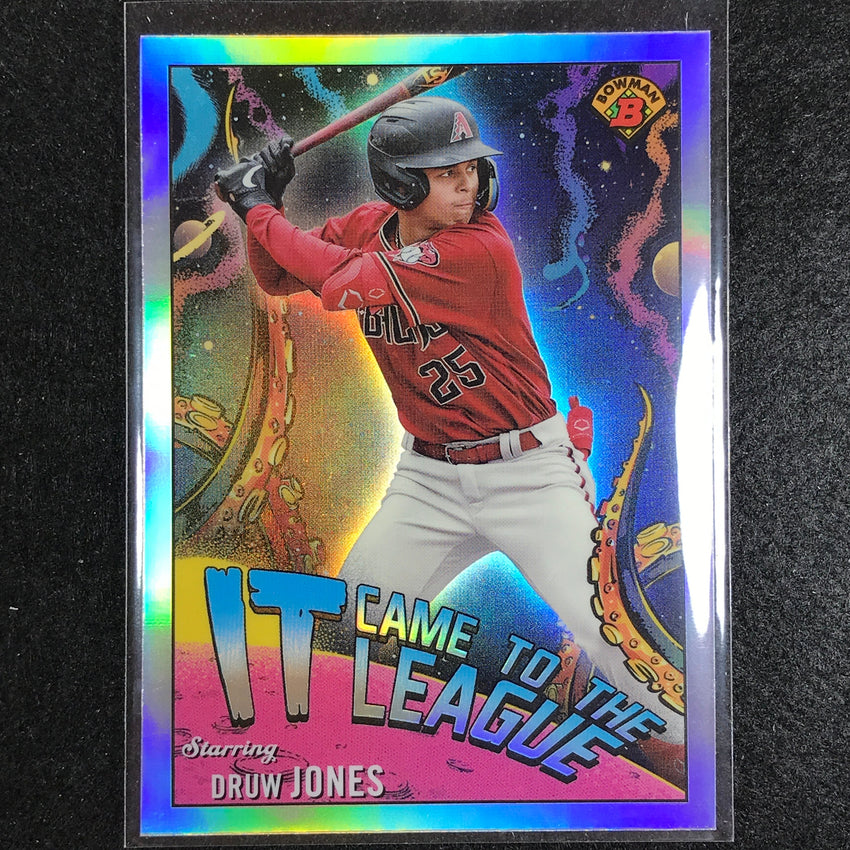 2023 Bowman Chrome MLB DRUW JONES It Came to the League Refractor #8