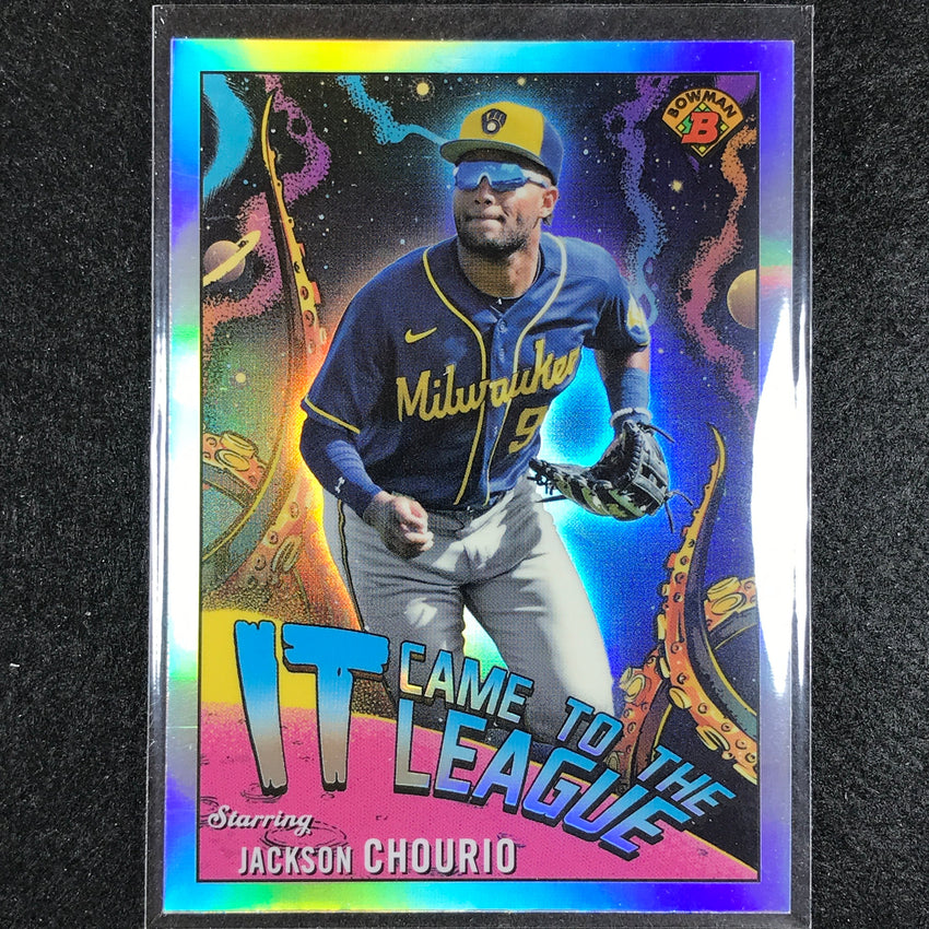 2023 Bowman Chrome Mlb Jackson Chourio It Came To The League Refractor No 11