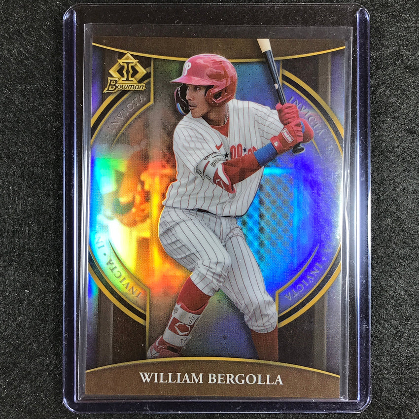 2023 Bowman Chrome MLB WILLIAM BERGOLLA Invicta Refractor #9