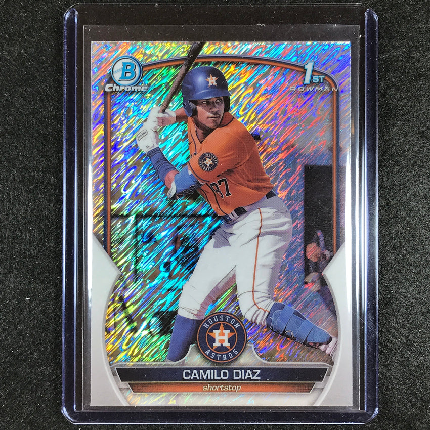 2023 Bowman Chrome MLB CAMILO DIAZ 1st Bowman Prospect Shimmer #186