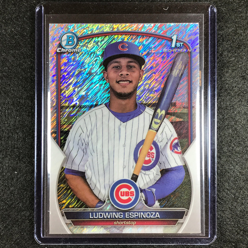 2023 Bowman Chrome MLB LUDWING ESPINOZA 1st Bowman Prospect Shimmer #192