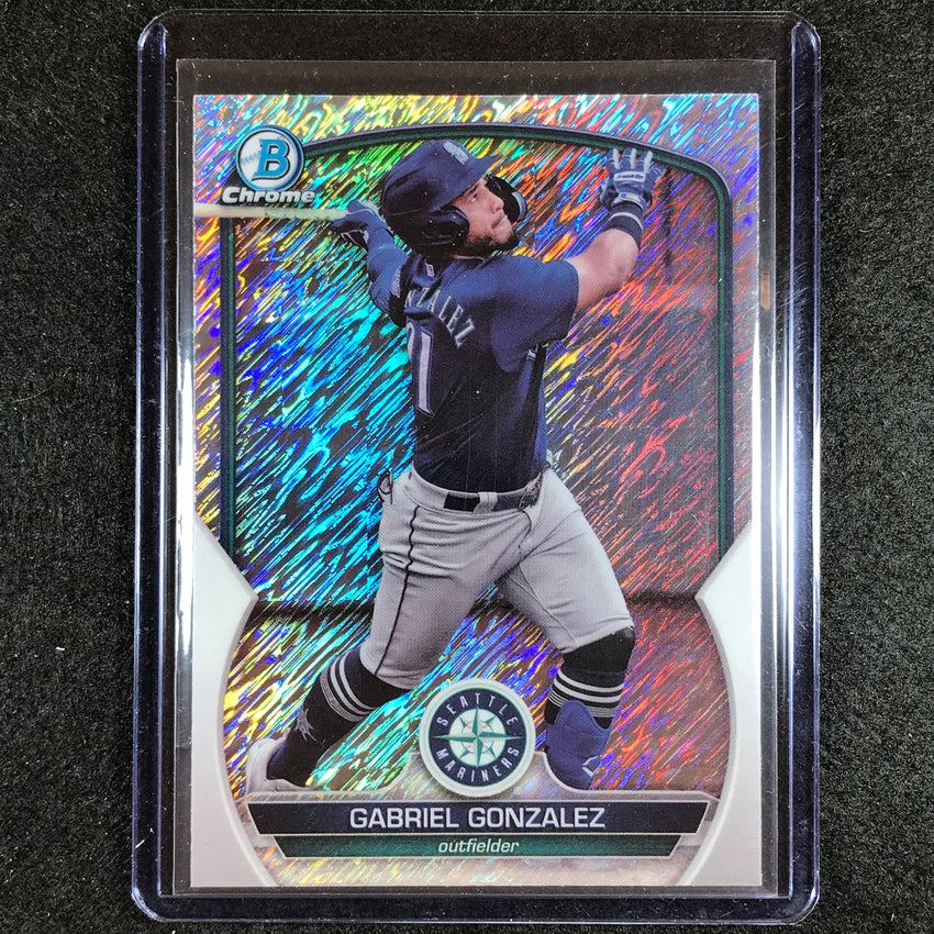 2023 Bowman Chrome MLB GABRIEL GONZALEZ Bowman Prospect Shimmer #213