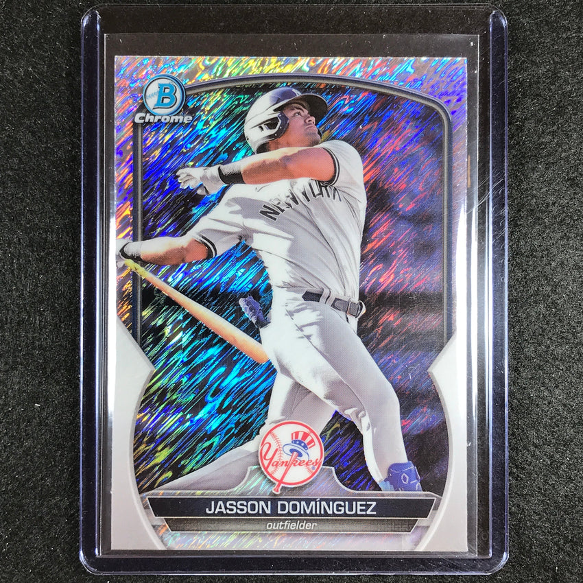 2023 Bowman Chrome Mlb Jasson Dominguez Bowman Prospect Shimmer No 225
