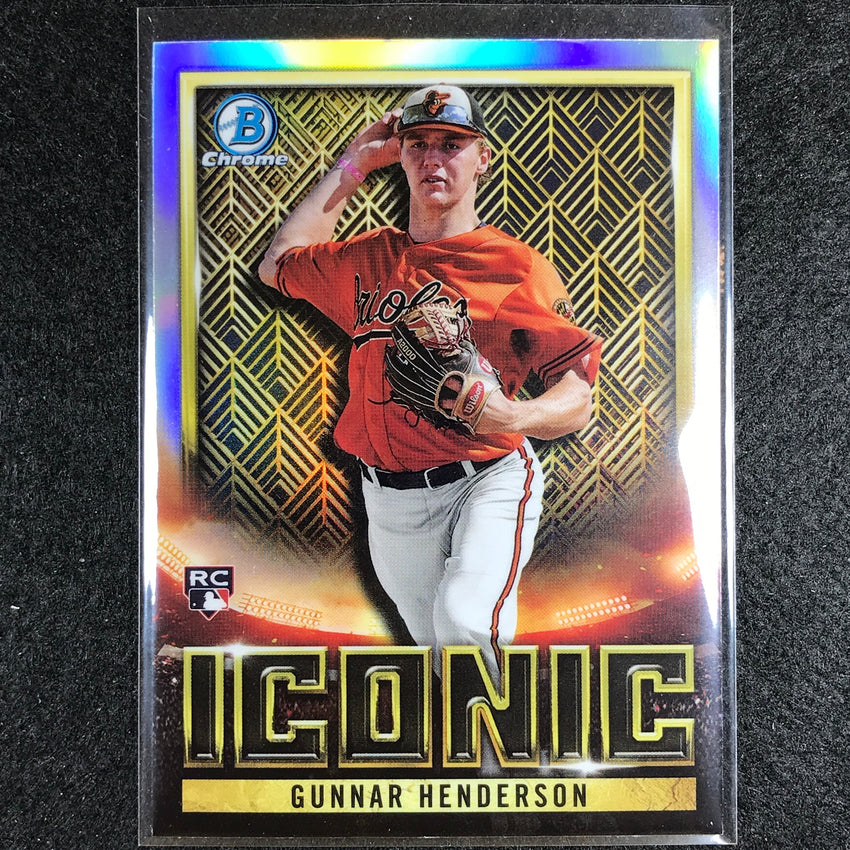 2023 Bowman Chrome Mlb Gunnar Henderson Bowman Iconic Rookie Refractor No 19