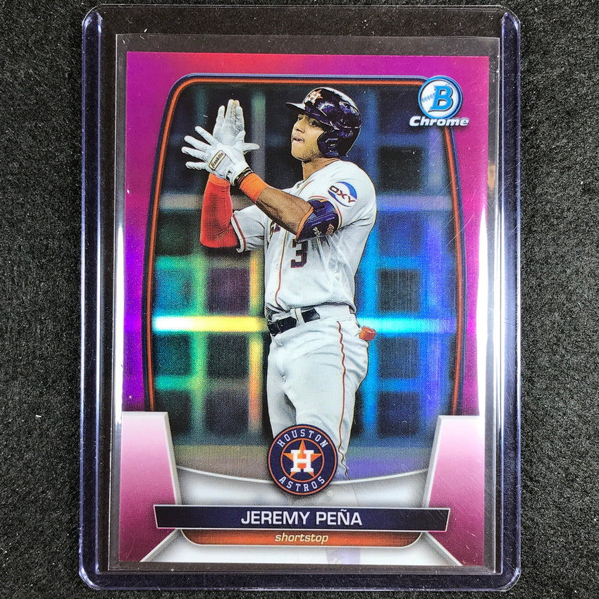 2023 Bowman Chrome Mlb Jeremy Pena Base Fuchsia 91/299