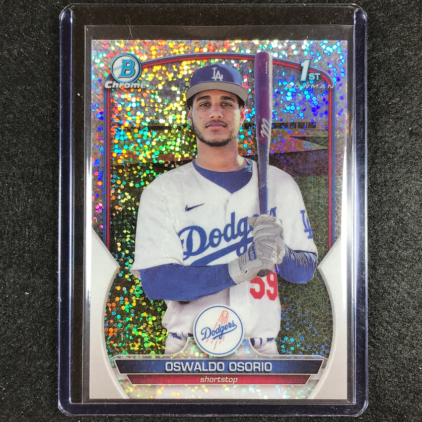 2023 Bowman Chrome Mlb Oswaldo Osorio 1st Bowman Prospect Speckle 185/299