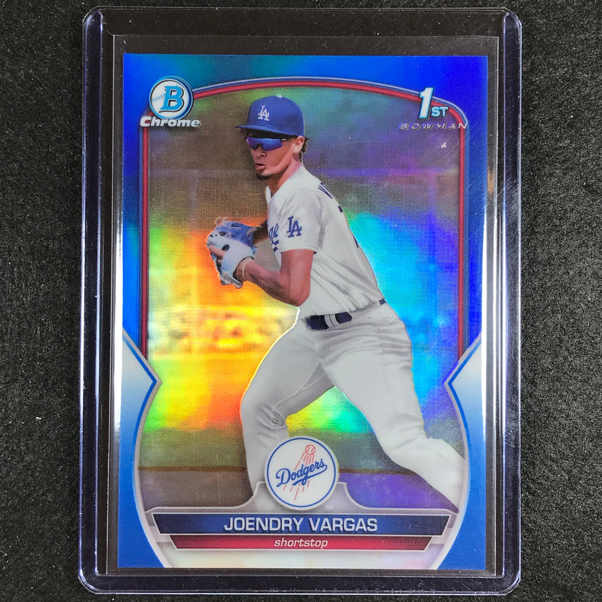 2023 Bowman Chrome Mlb Joendry Vargas 1st Bowman Prospect Blue 48/150