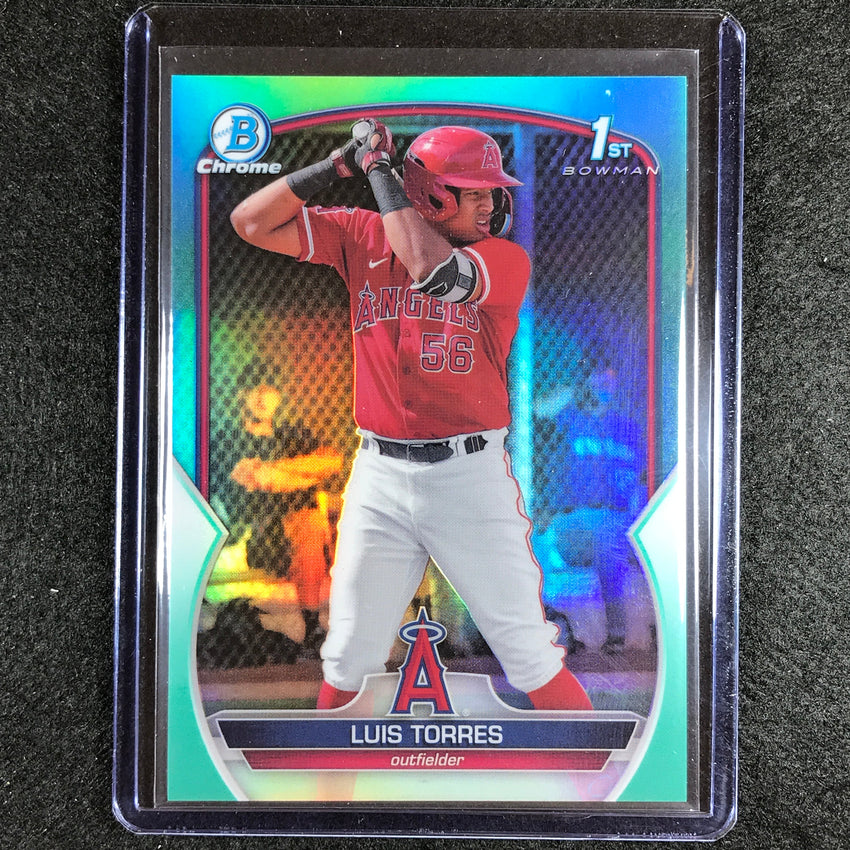 2023 Bowman Chrome Mlb Luis Torres 1st Bowman Prospect Aqua 67/125