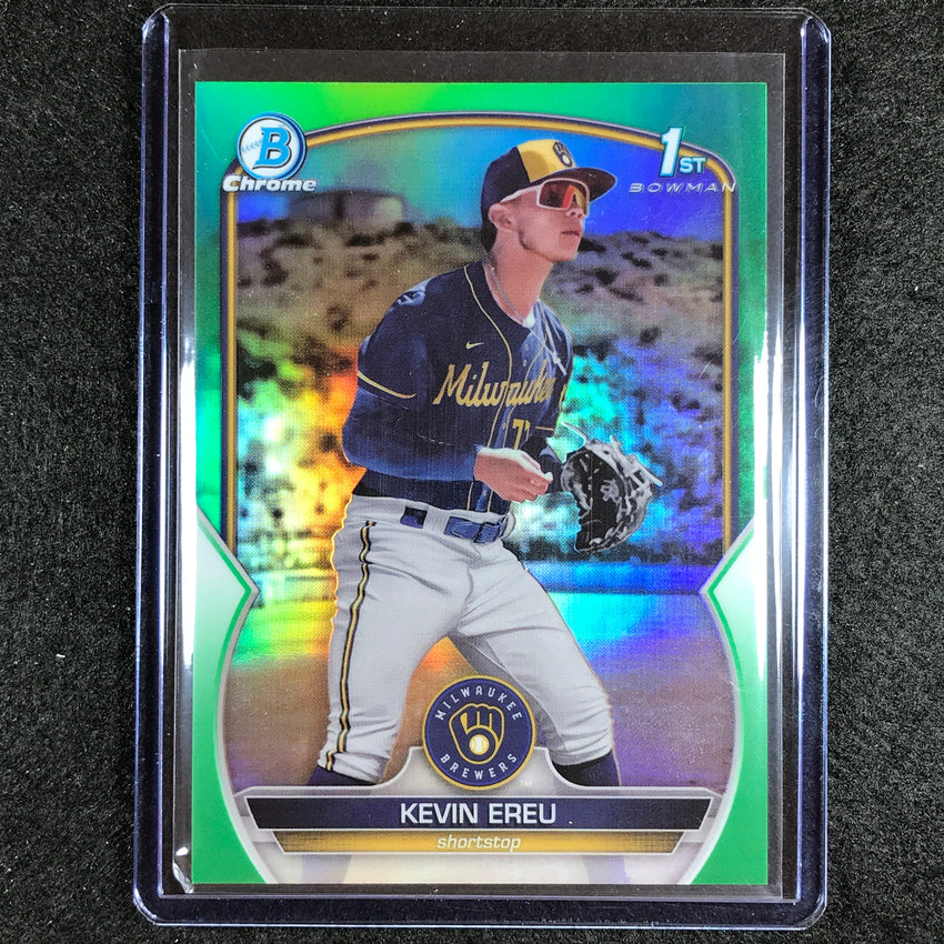2023 Bowman Chrome Mlb Kevin Ereu 1st Bowman Prospect Green 30/99