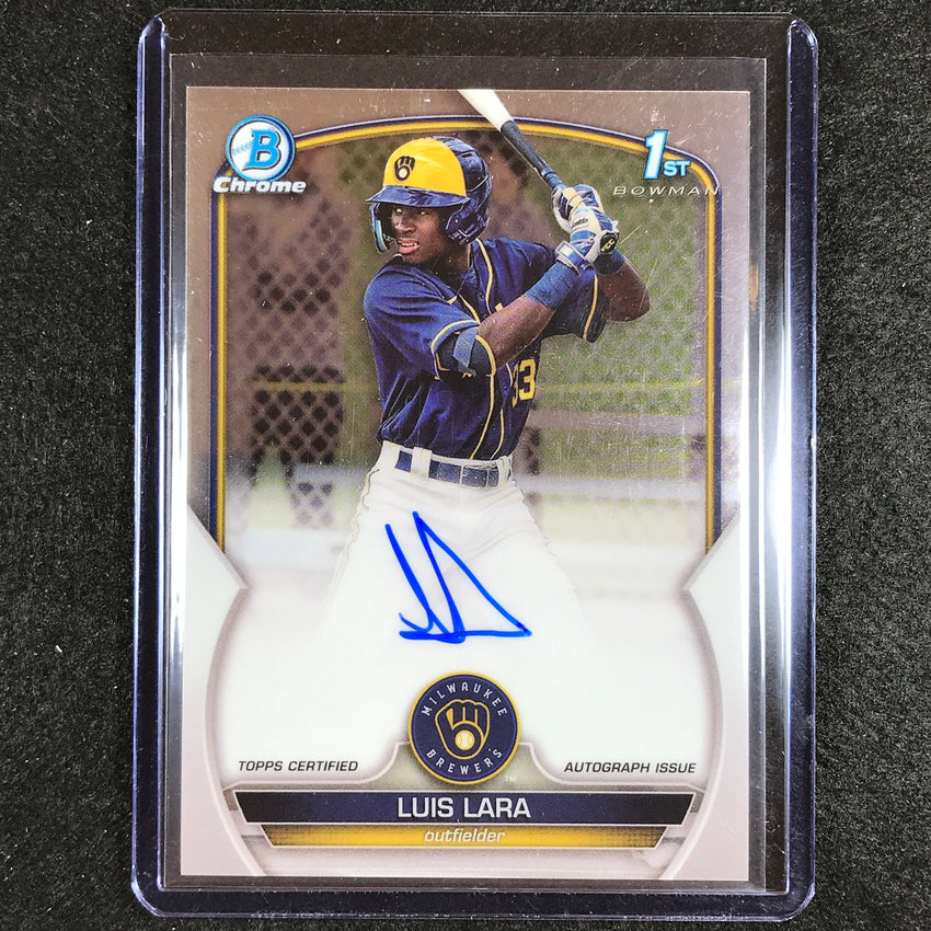 2023 Bowman Chrome Mlb Luis Lara 1st Bowman Prospect Auto Base No Ll