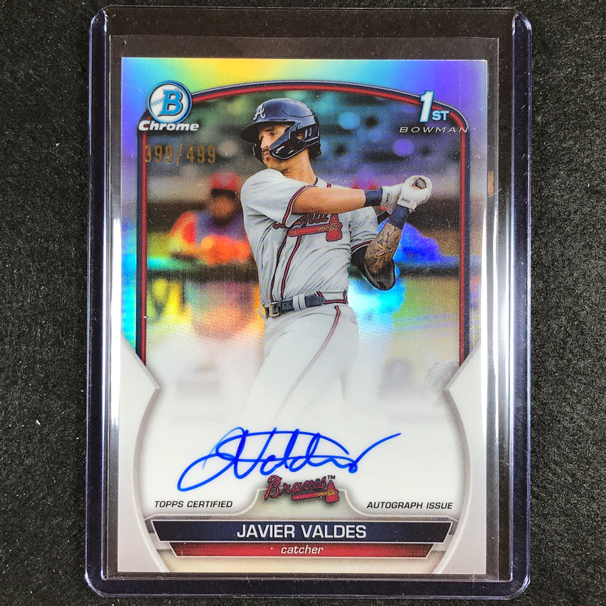 2023 Bowman Chrome Mlb Javier Valdes 1st Bowman Prospect Auto Refractor 399/499